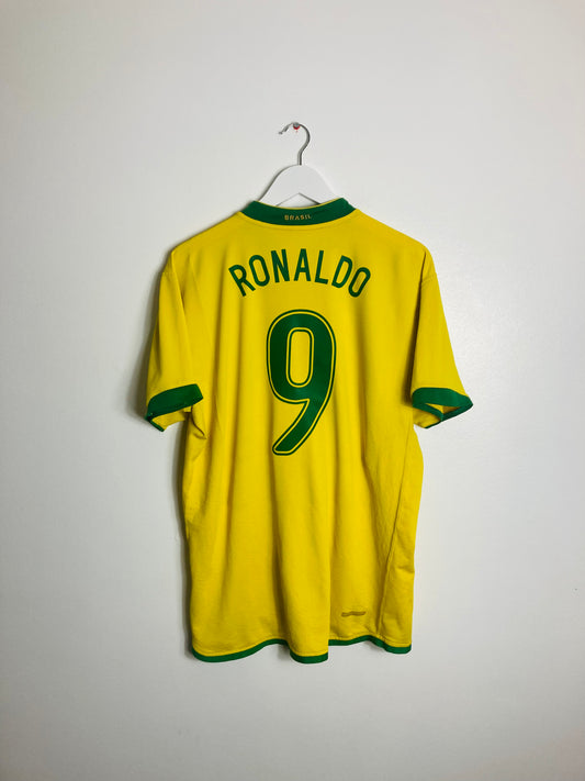 Brazil home football shirt 2006/07 R9 Large