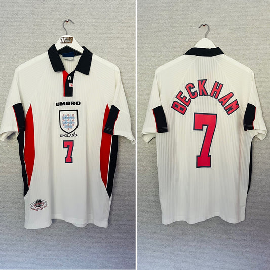 England home football shirt        W/C 1998 Beckham Large