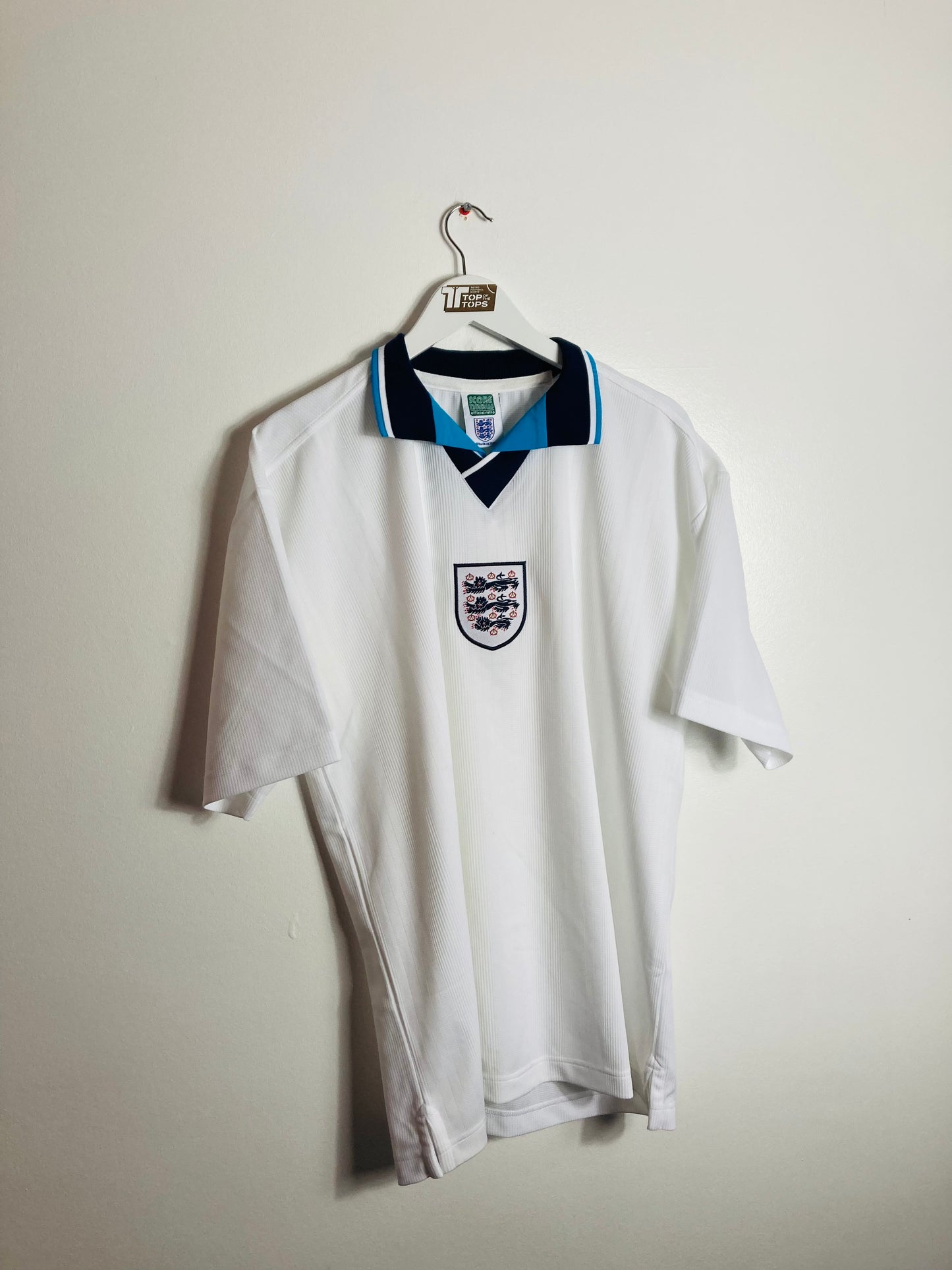 England scoredraw home football shirt Euro 96