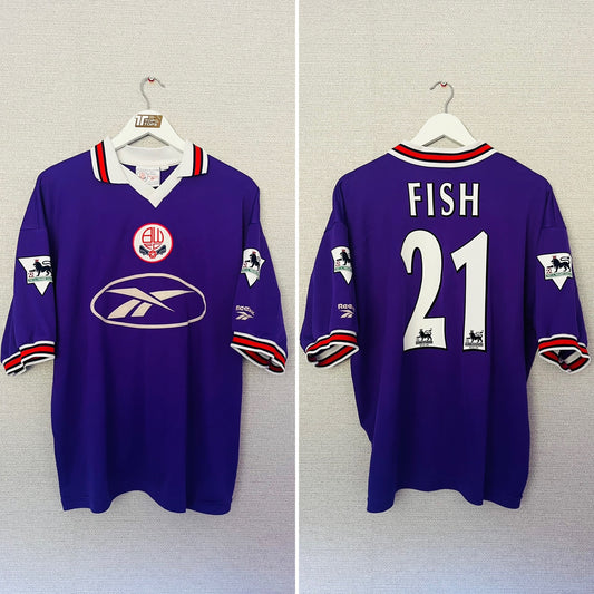 Bolton Wanderers away football shirt 1997/98 Fish Large