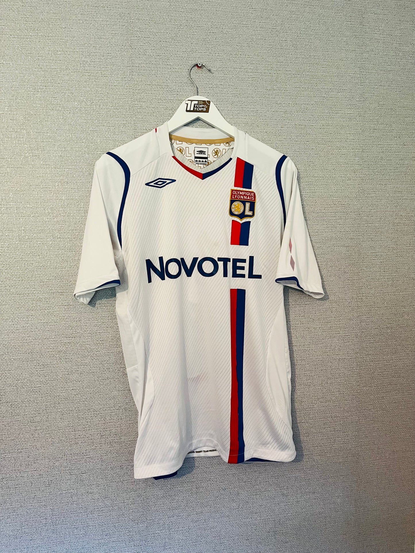 Olympique Lyonnaise Lyon home football shirt 2008/09 Juninho Medium