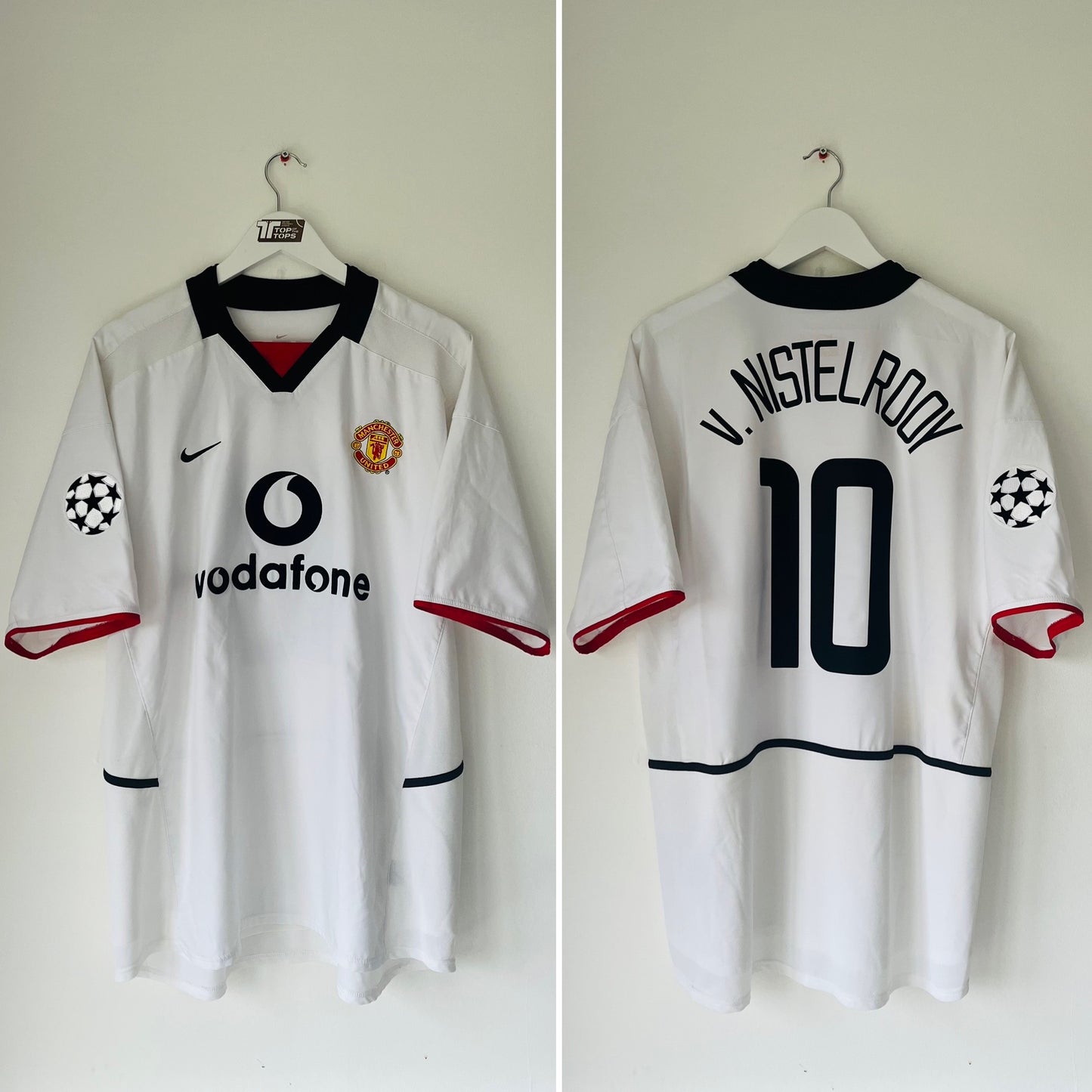 Manchester United away football shirt 2002/03 Van Nistelrooy XL