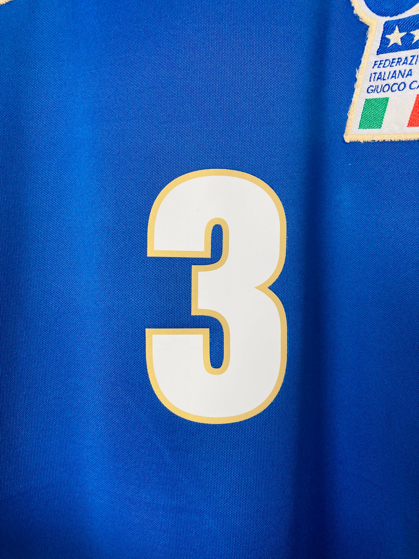 Italy home football shirt Euro 1996 Maldini XL