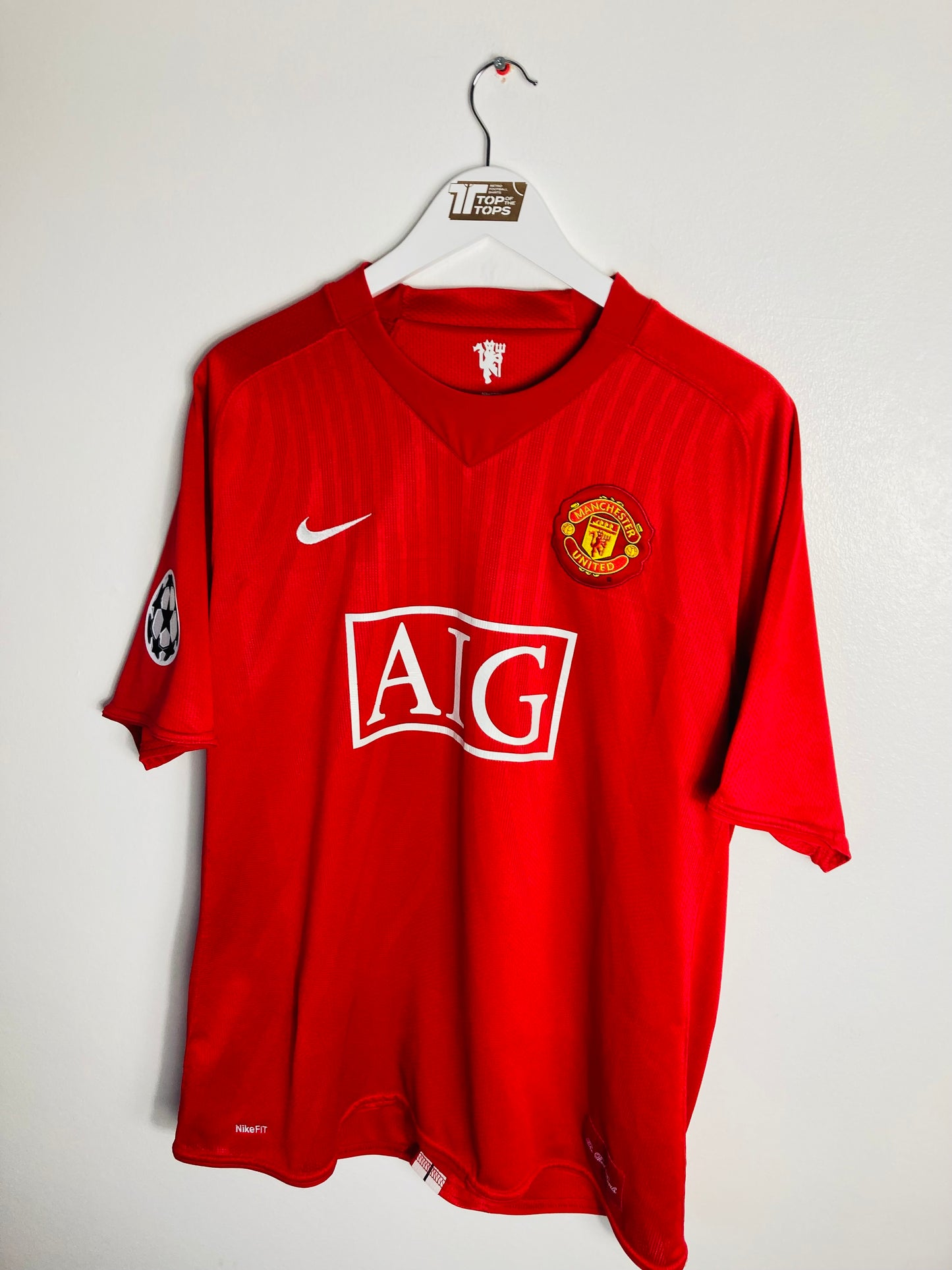 Manchester United home football shirt CR7 2007/08 XL