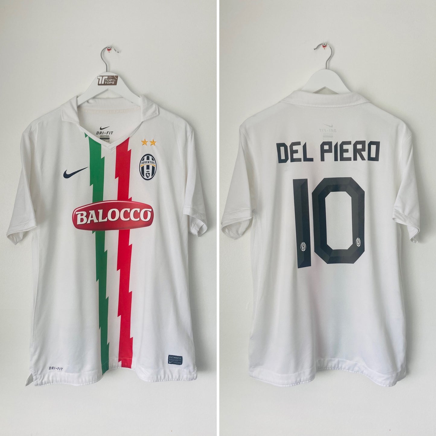 Juventus away football shirt 2010/12 Del Piero Large