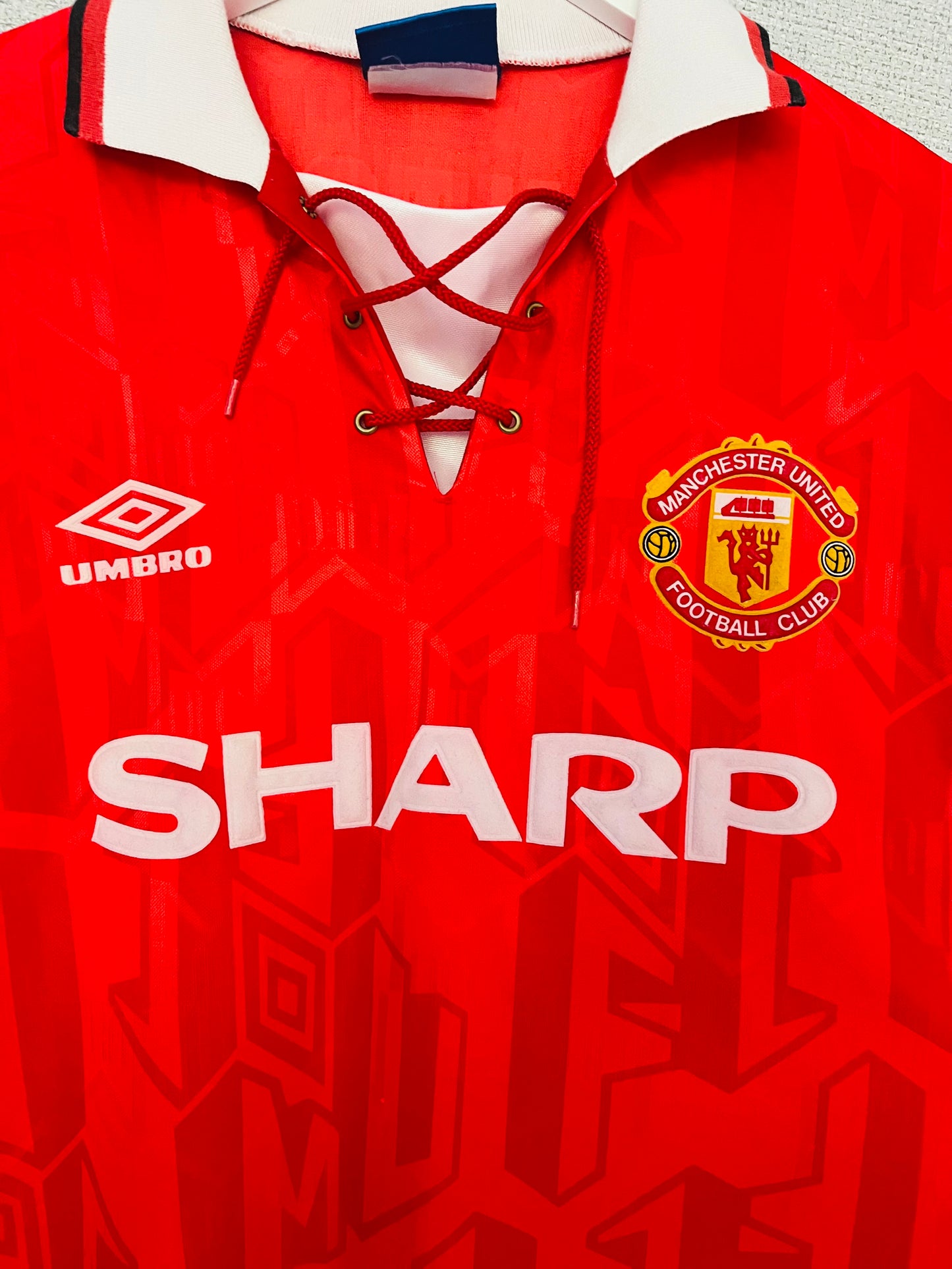 Manchester United home football shirt 1992/94 Cantona XL