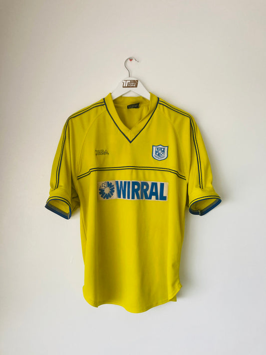 Tranmere Rovers away football shirt 2001/03 Large