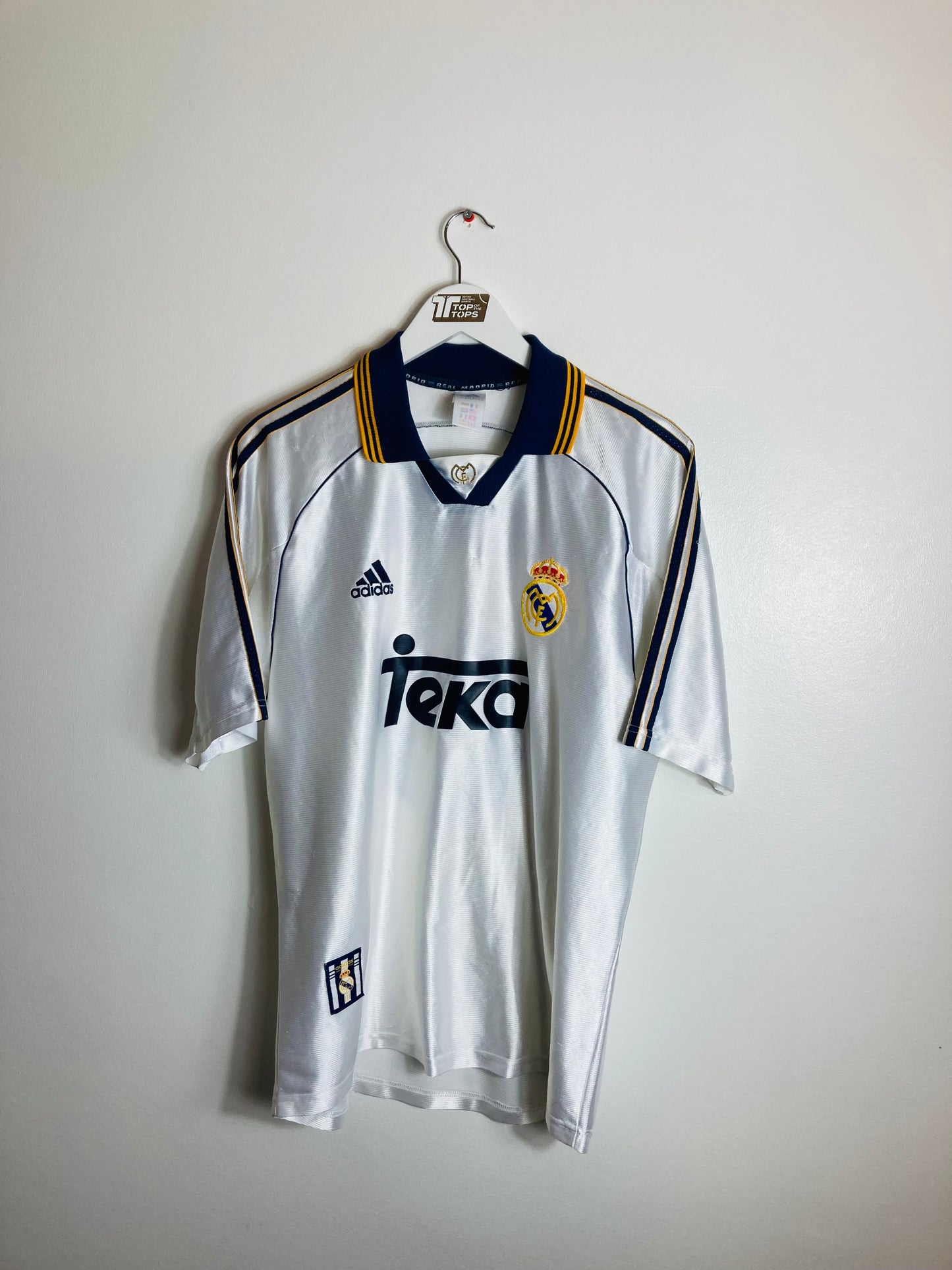 Real Madrid home football shirt 1998/2000 Redondo Medium