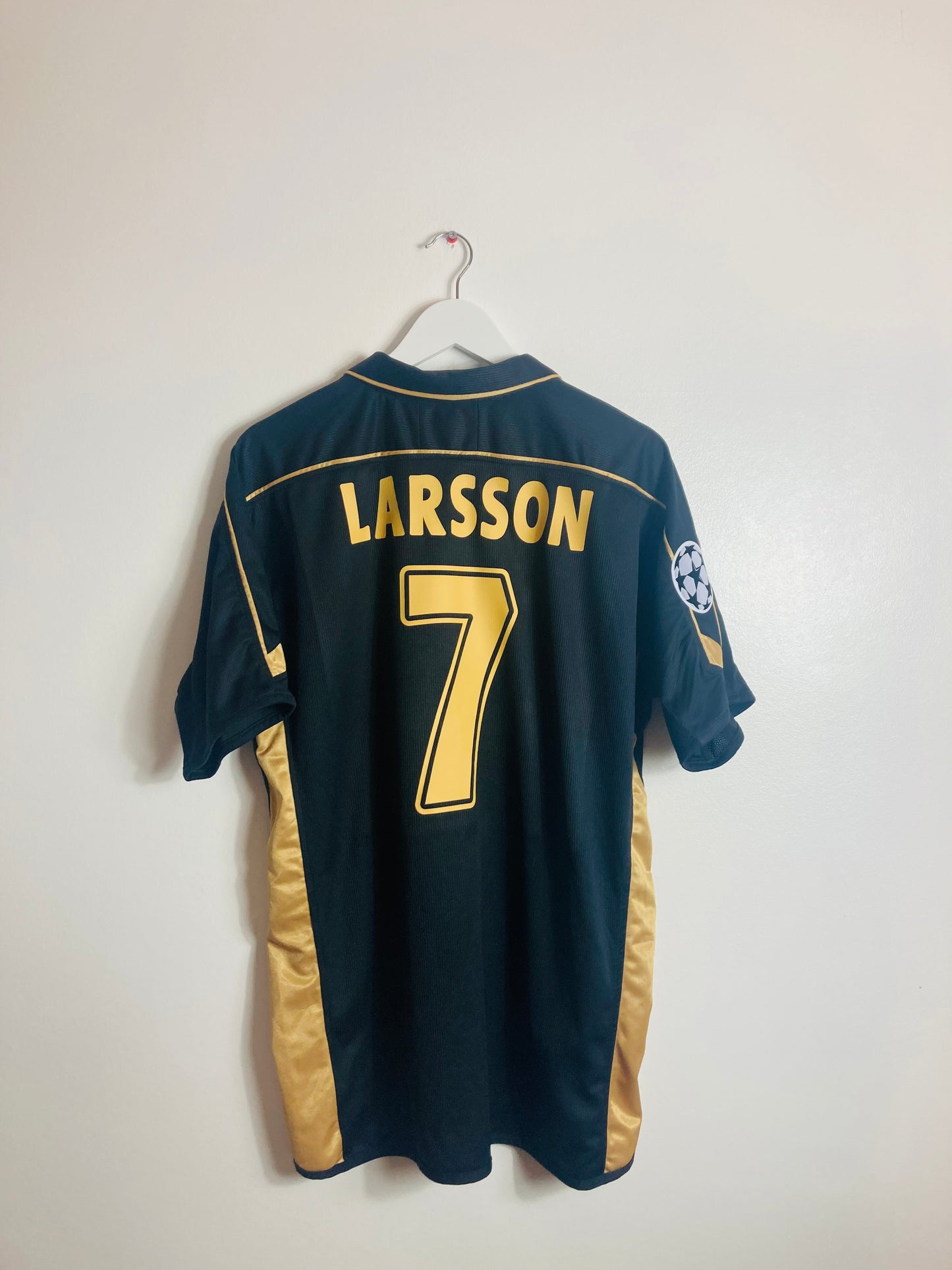 Glasgow Celtic away football shirt 2003/04 Larsson XL