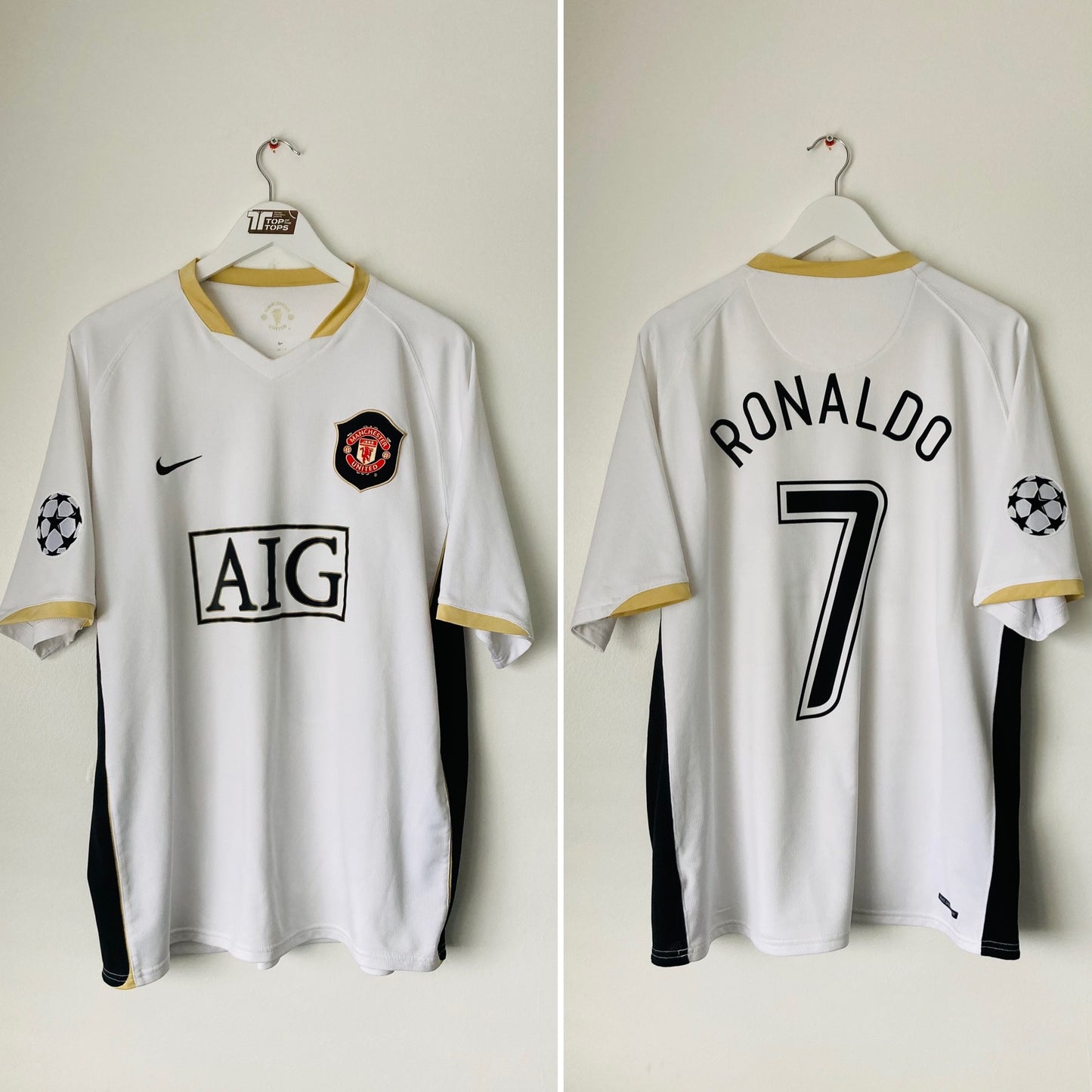 Manchester United away football shirt 2006/08 CR7 XL