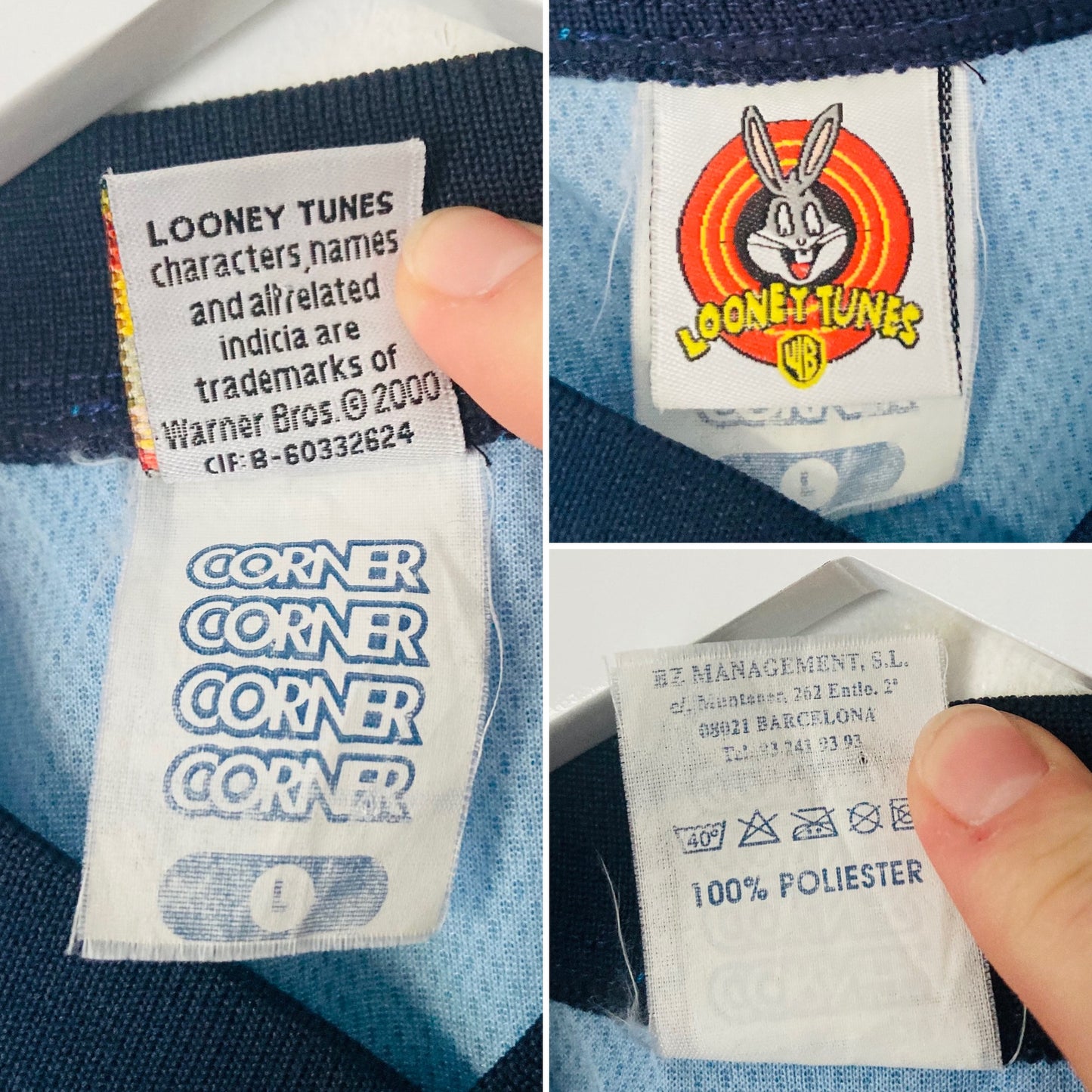 RC Strasbourg special edition looney tunes football shirt 2000/01 Large