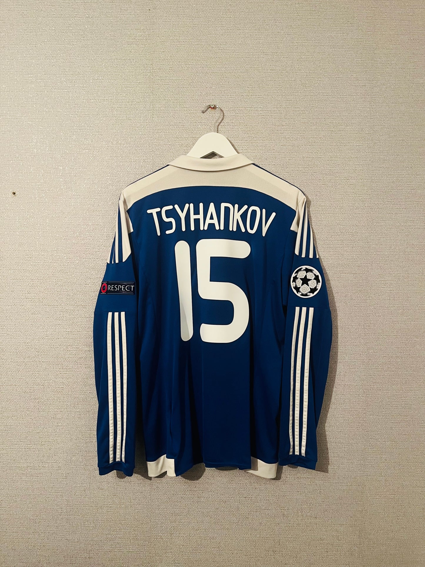 Dynamo Kiev home player version football shirt 2015/16 Tsygankov Large