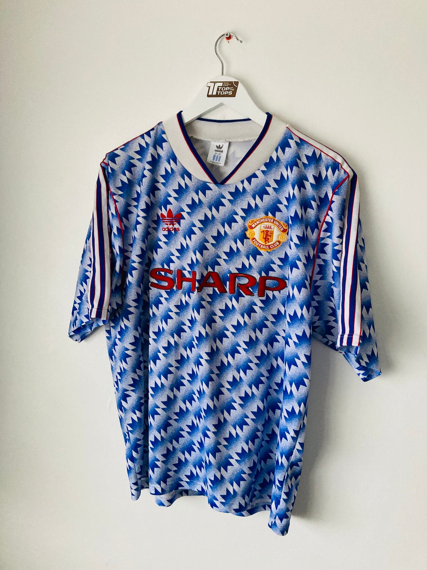 Manchester United away football shirt 1990/92 Large