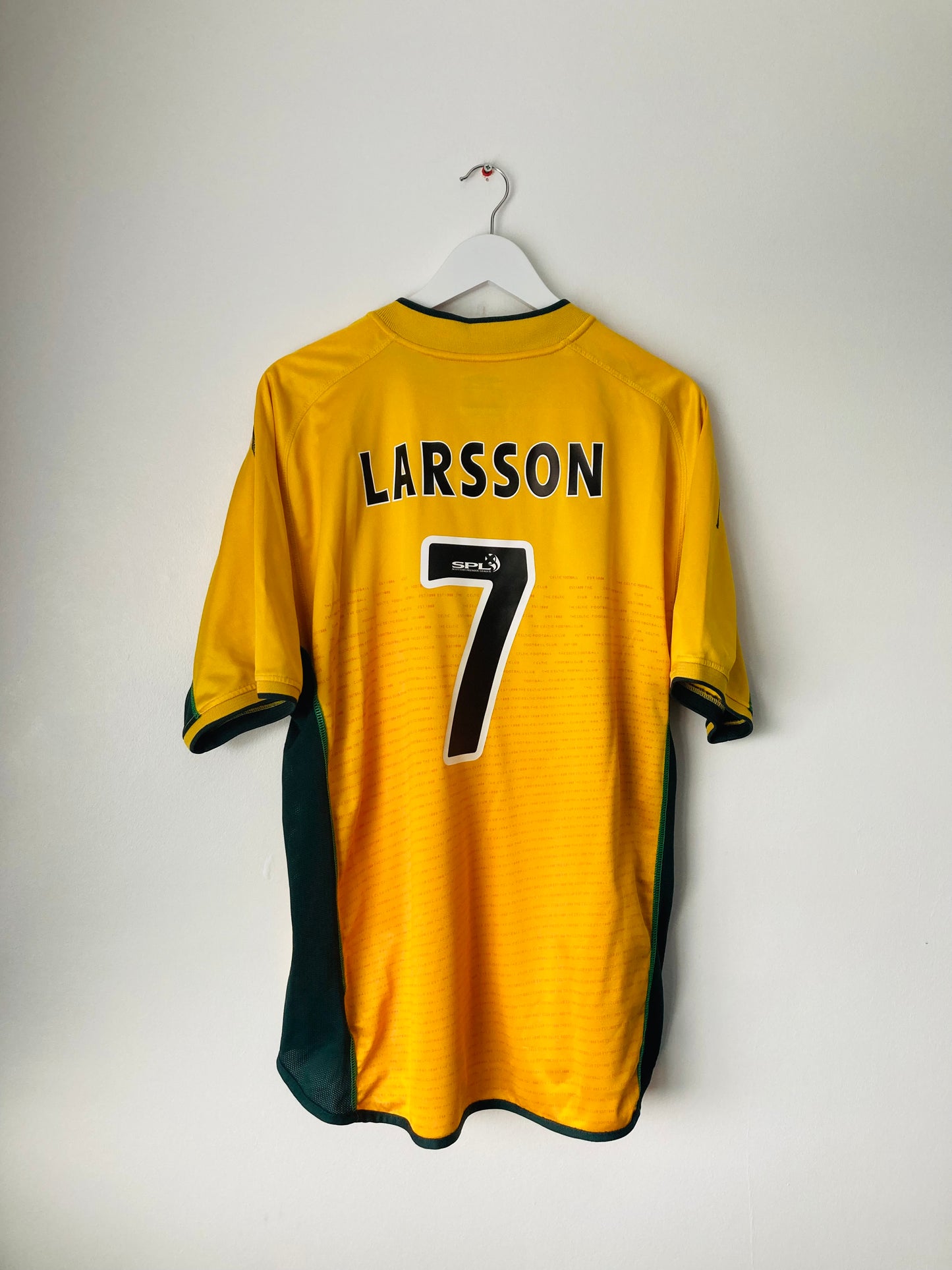 Celtic away football shirt 2002/03 Larsson XXL