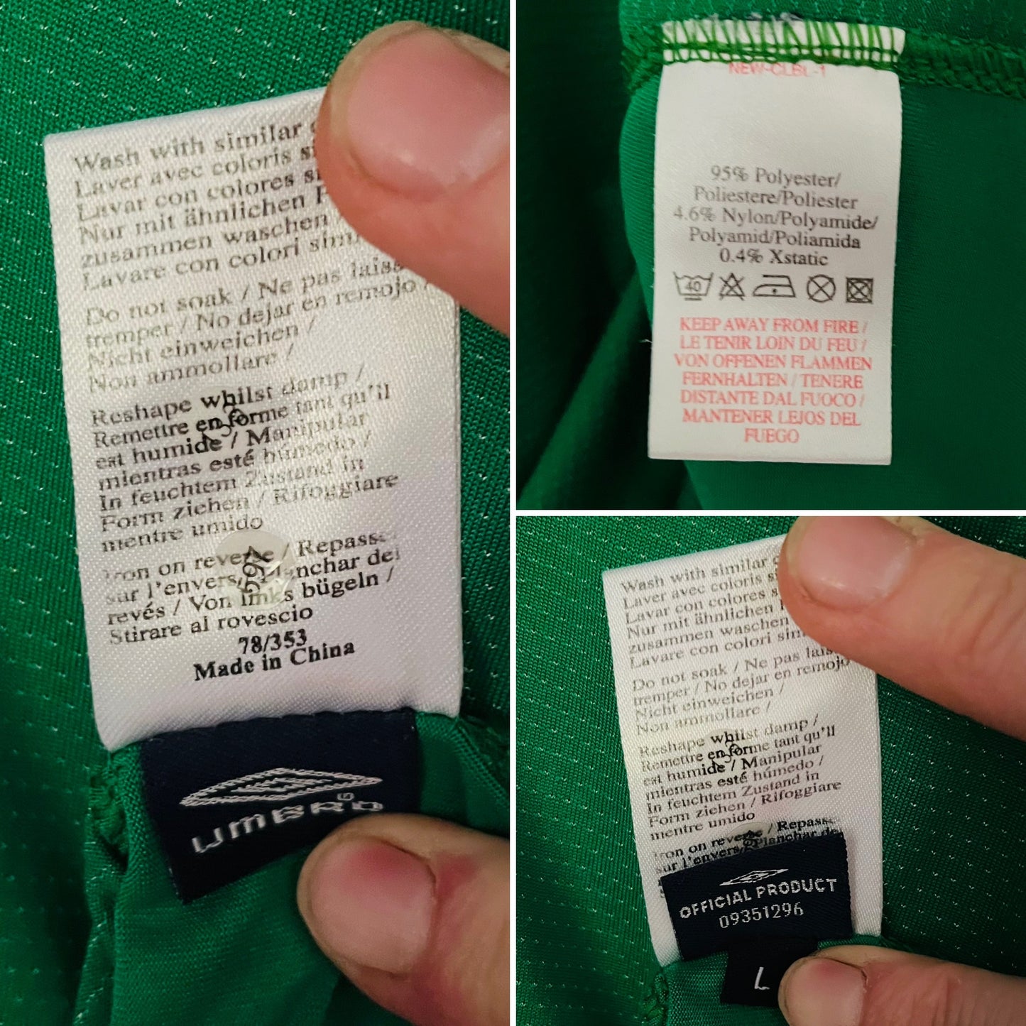 Republic of Ireland home football shirt 2004/06 Large