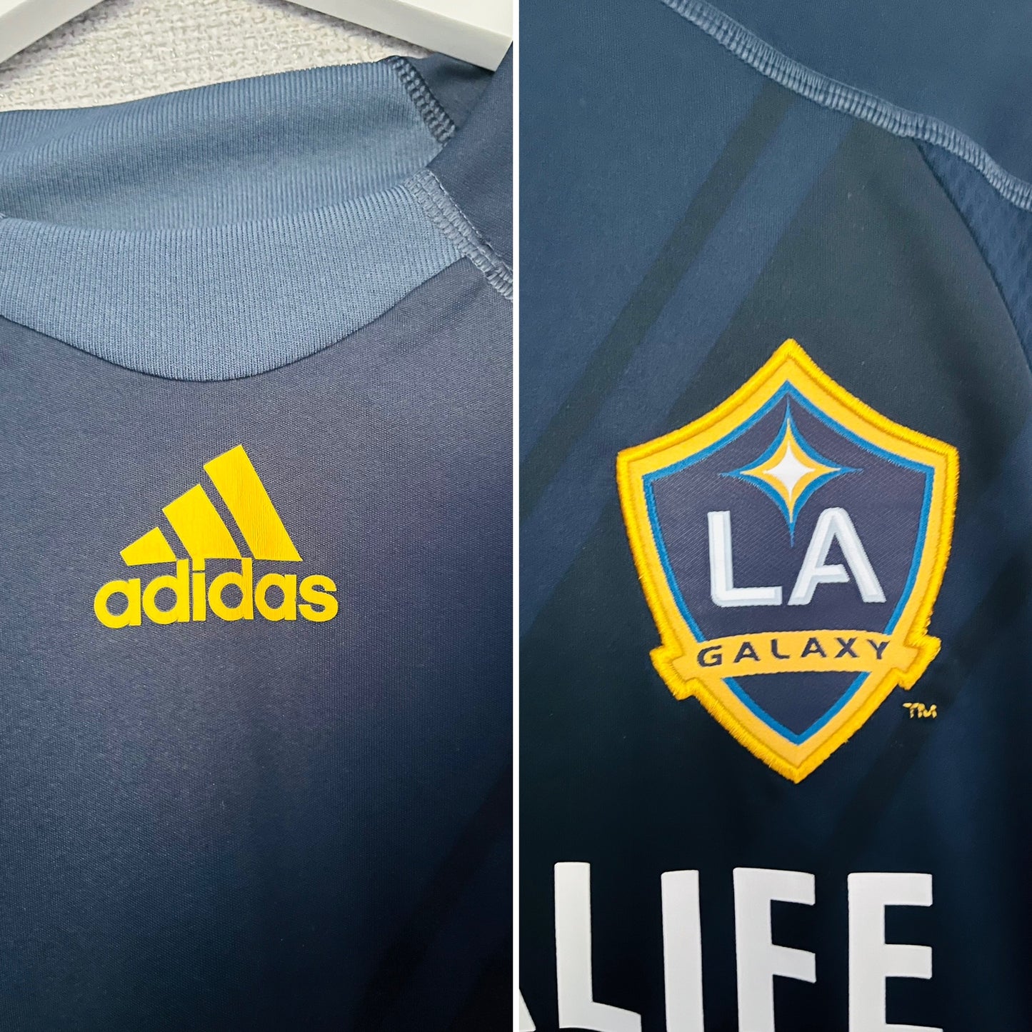 LA Galaxy away football shirt 2009/10 Beckham Large