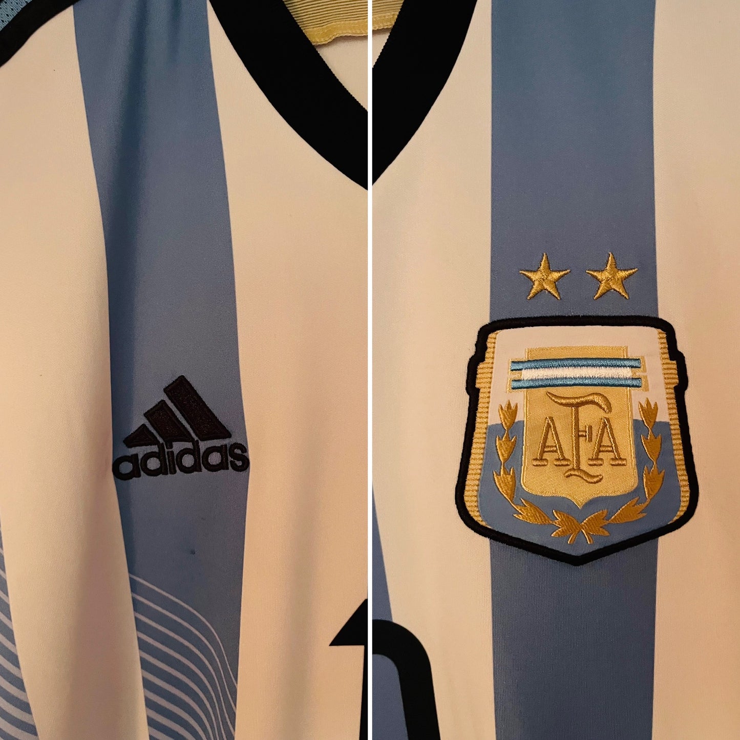 Argentina home football shirt     W/C 2014 Messi Large