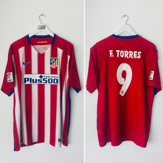 Atletico Madrid home football shirt 2015/16 Torres XL