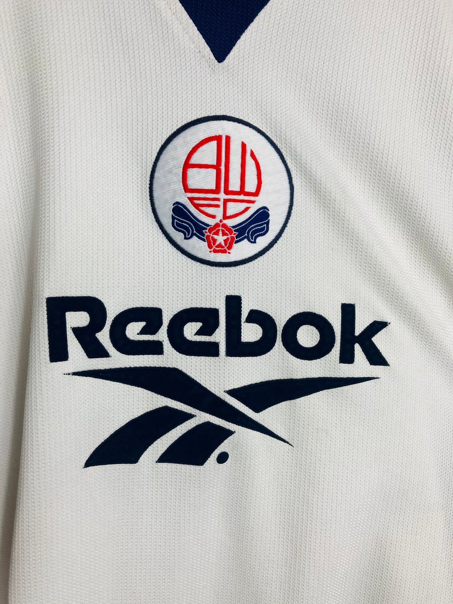 Bolton Wanderers home football shirt 1997/98 XL Pollock player version