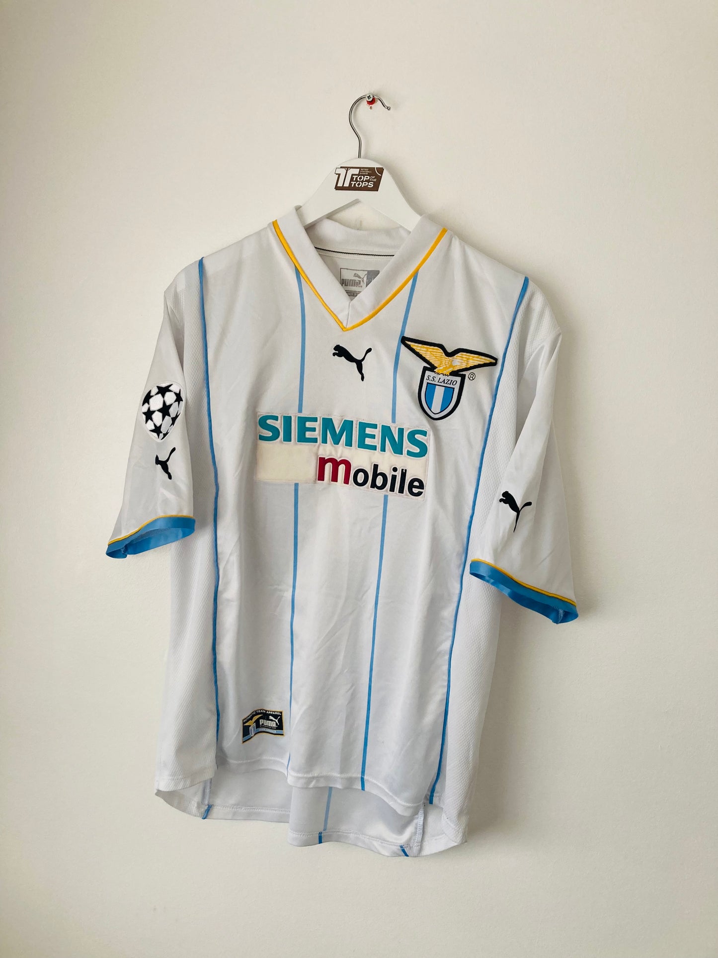 Lazio European Away football shirt 2001/02 Couto Large