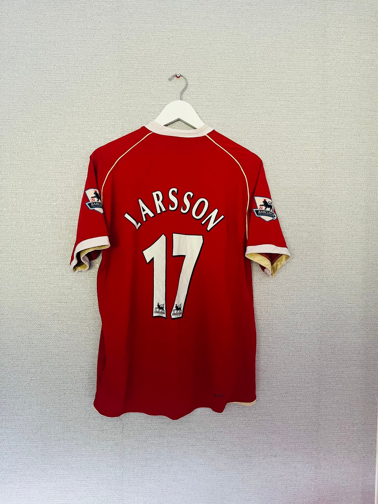 Manchester United home football shirt 2006/07 Larsson Medium