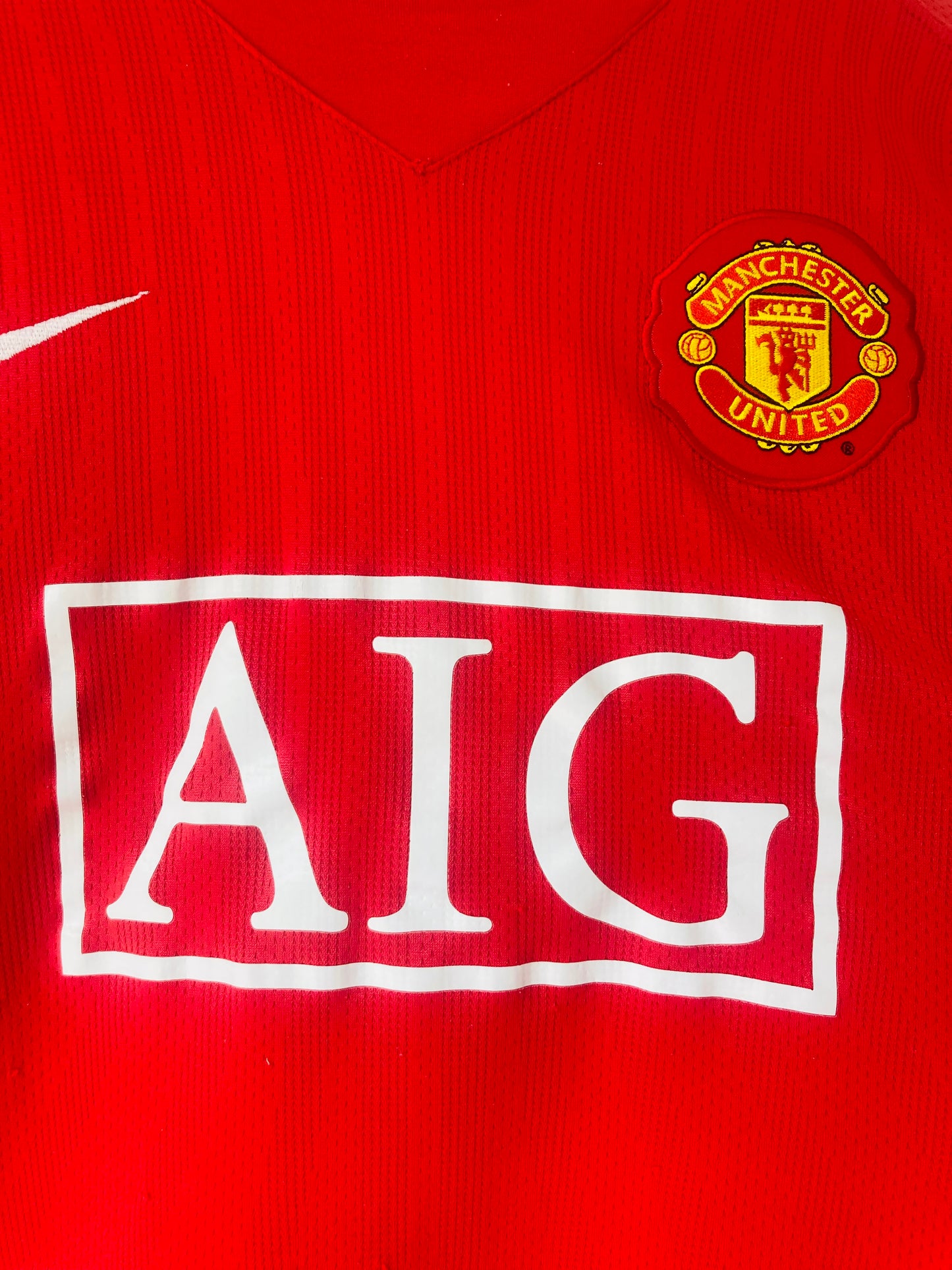 Manchester United home football shirt 2007/08 CR7 Medium