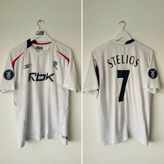 Bolton Wanderers home football shirt 2007/08 Stelios Large