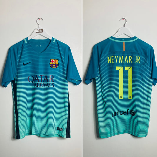 Barcelona third football shirt 2016/17 Neymar Jr Medium