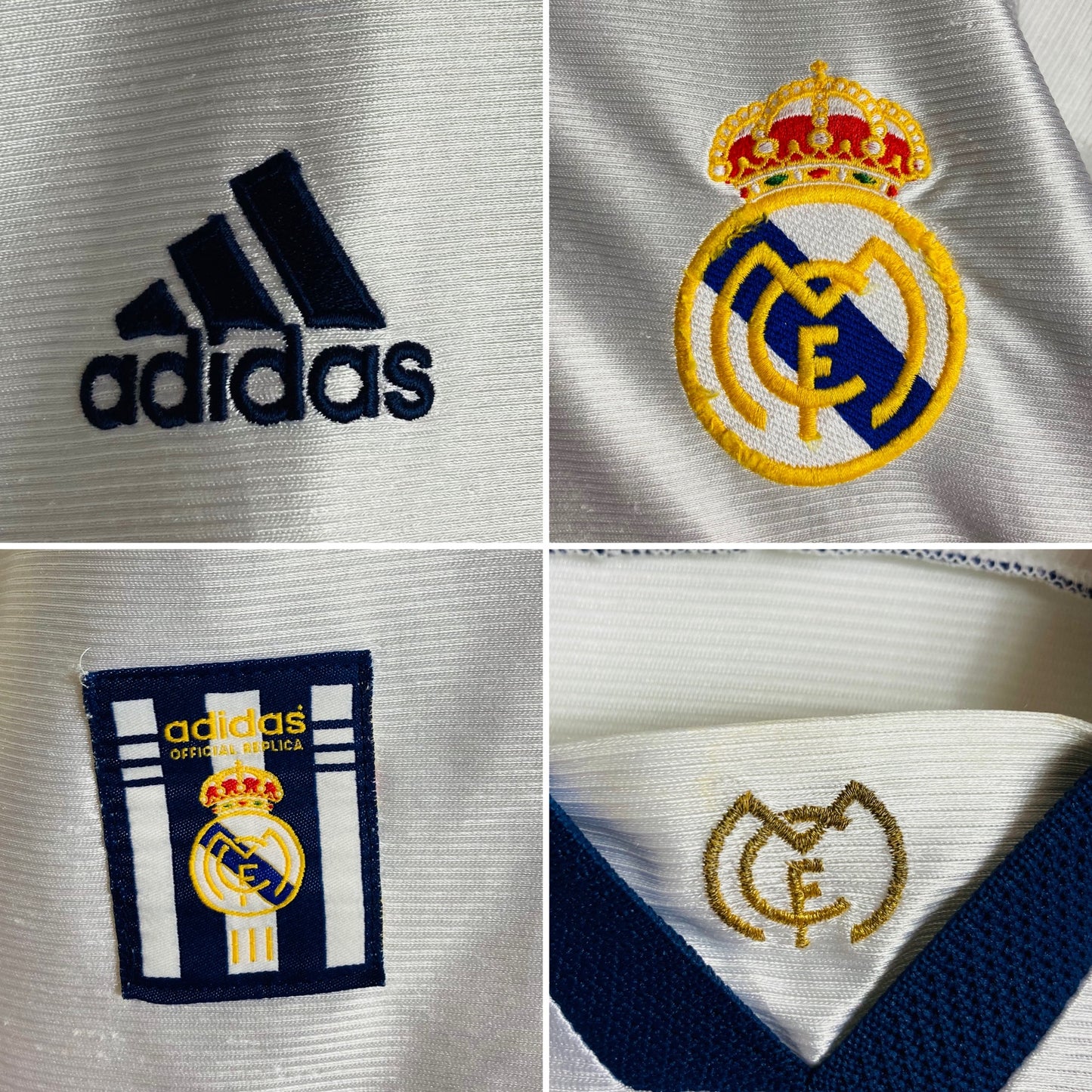 Real Madrid home football shirt 1998/2000 Redondo Medium