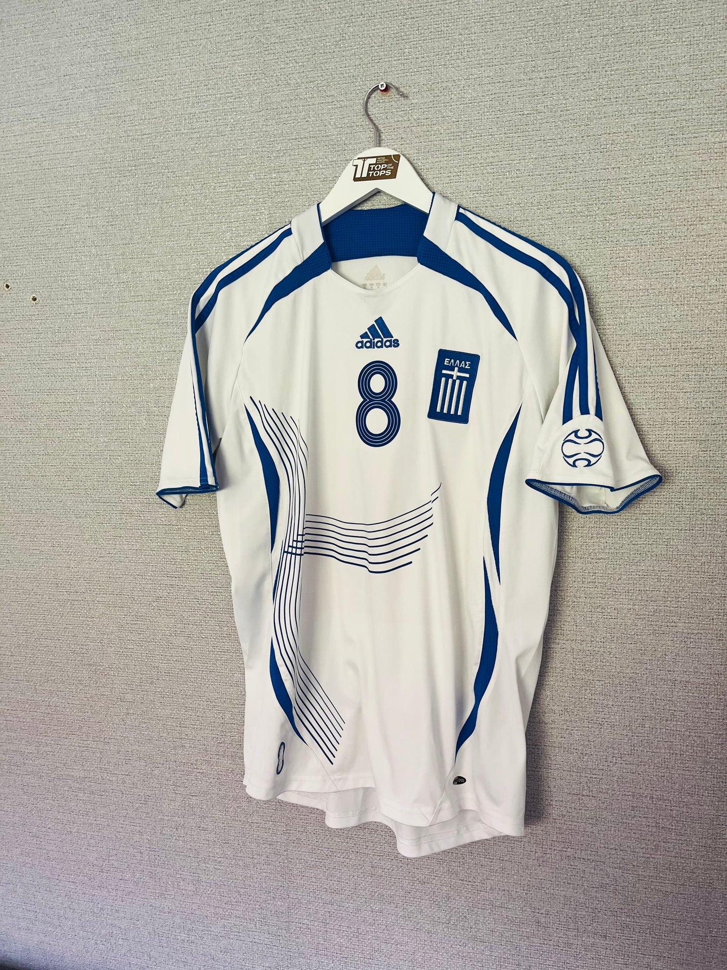 Greece away football shirt 2006/08 Stelios Medium