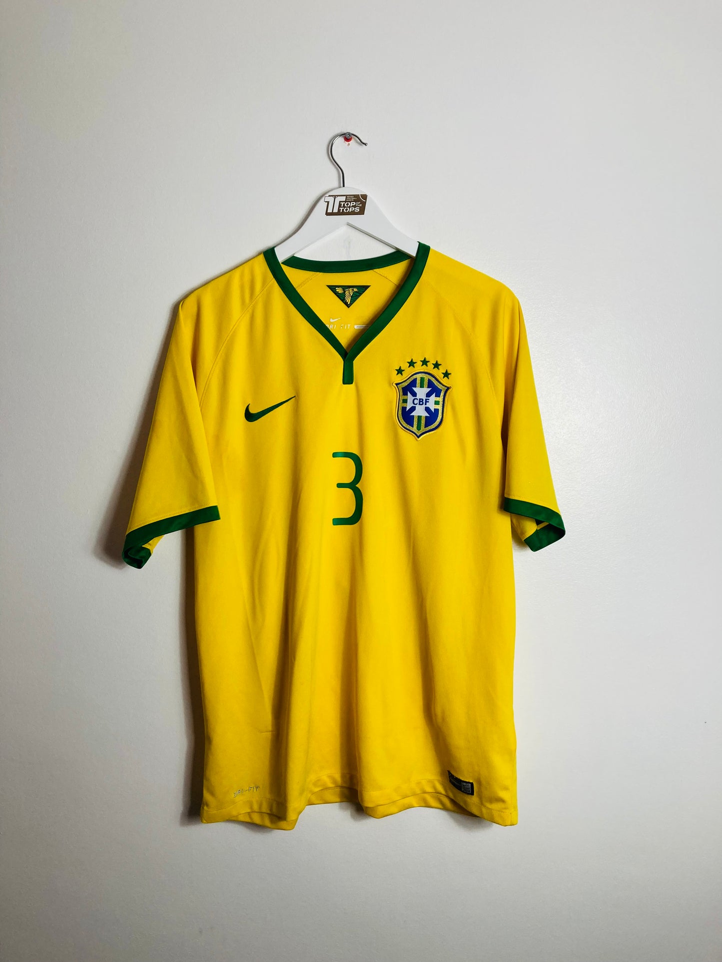 Brazil home football shirt W/C 2014 Silva XL