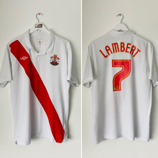 Southampton home football shirt 2010/11 Lambert XL