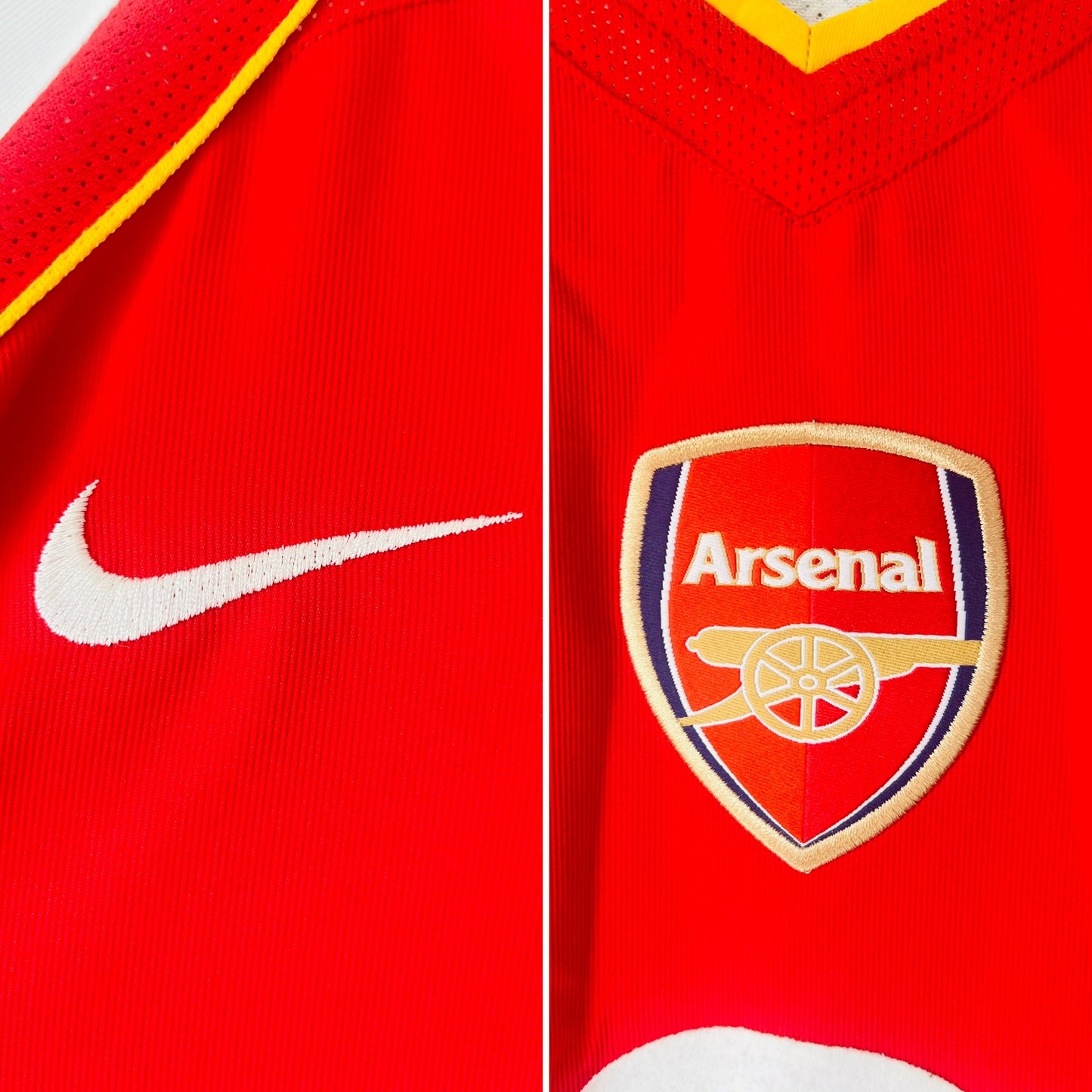 Arsenal home football shirt 2004/05 Bergkamp XXL