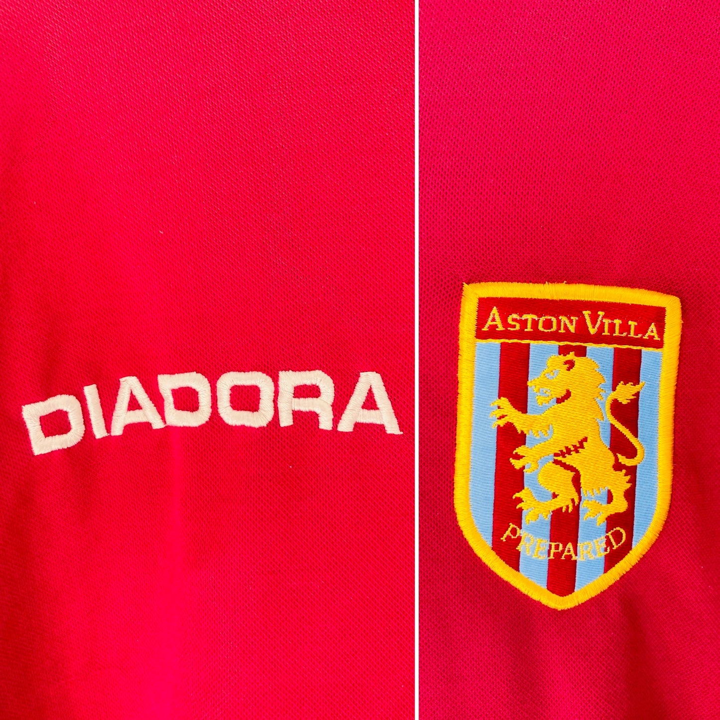 Aston Villa home football shirt 2001/02 Merson XL