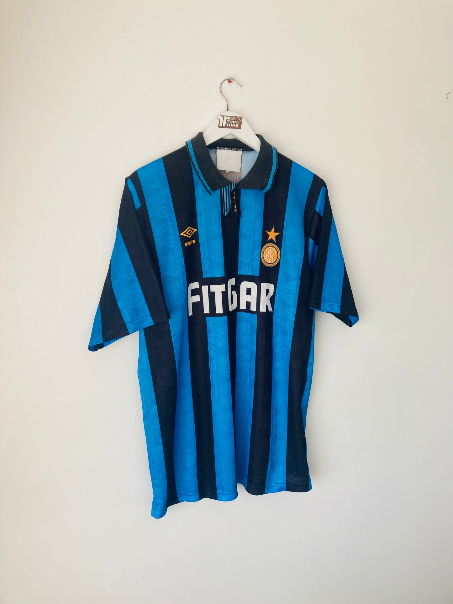 Inter Milan home football shirt 1991/92 Large