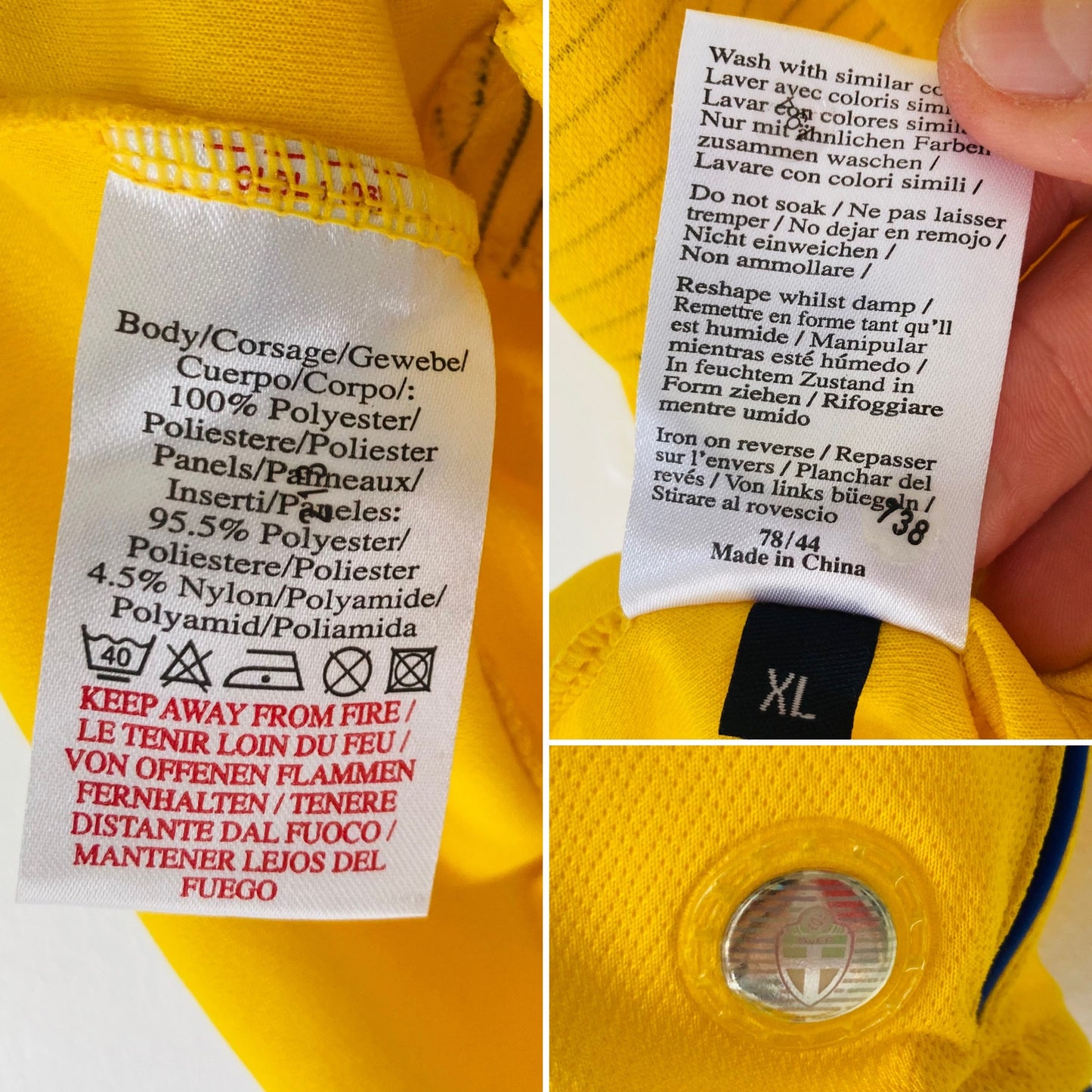 Sweden home football shirt W/C 2006 Zlatan XL