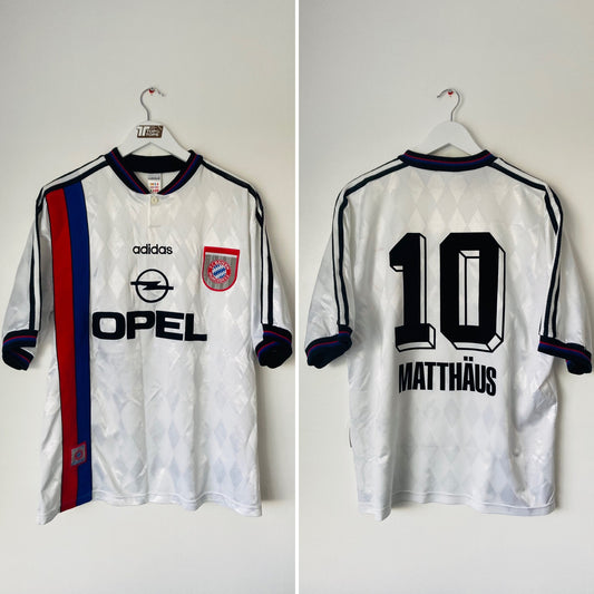 Bayern Munich away football shirt 1996/98 Matthaus Large