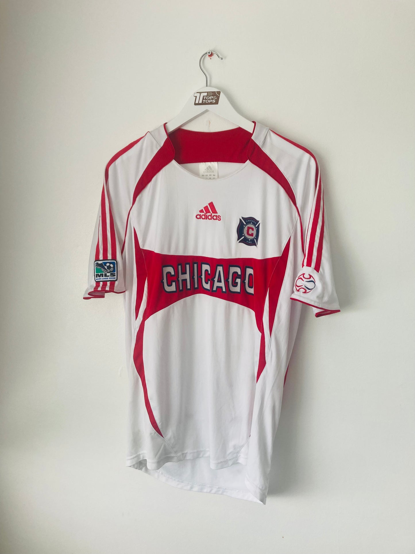 Chicago Fire away football shirt 2007/08 Wanchope Medium