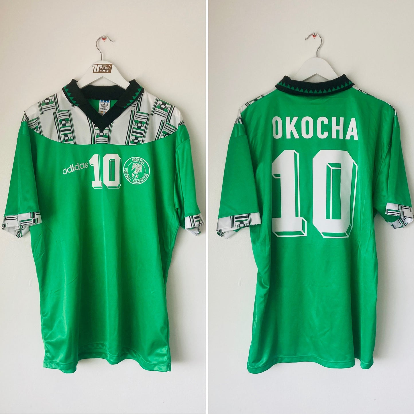 Nigeria home football shirt
W/C 1994 Okocha XL