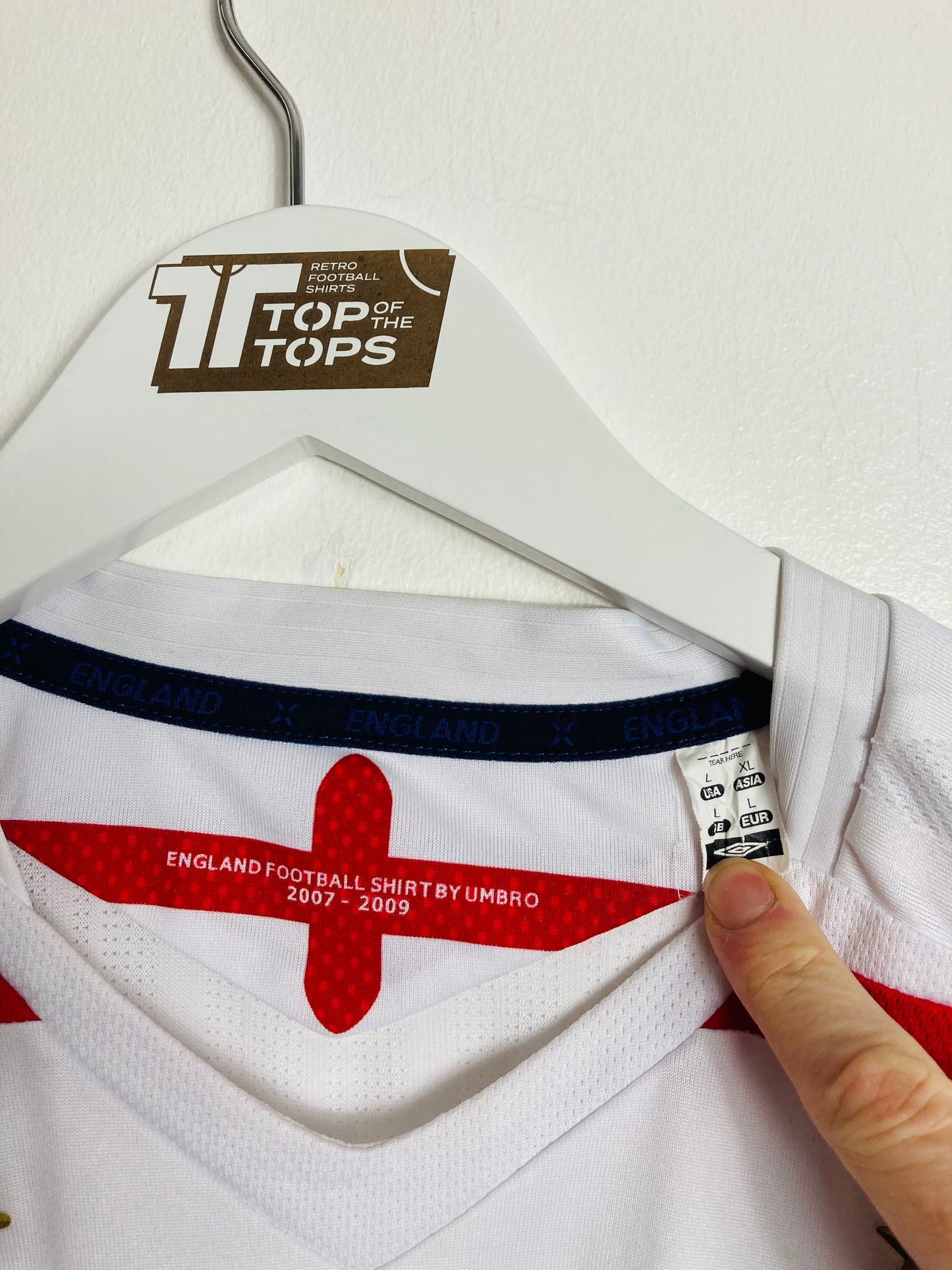 England home football shirt 2007/09 Large