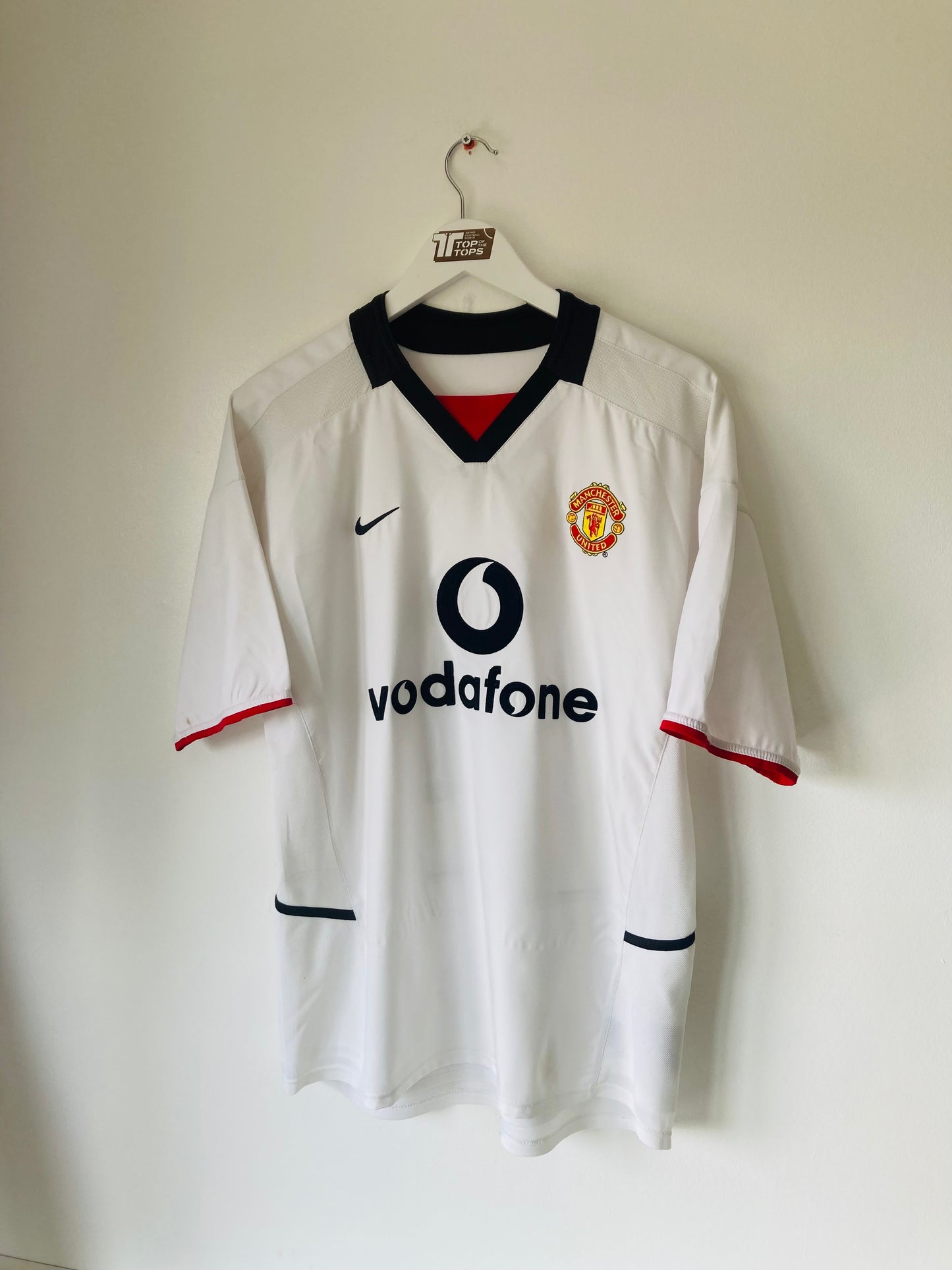 Manchester United away football shirt 2002/03 Keane Medium
