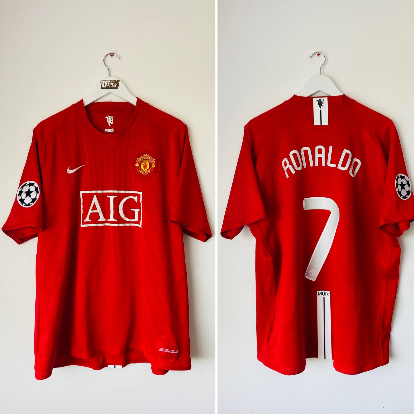 Manchester United home football shirt
2007/08 CR7 XXL