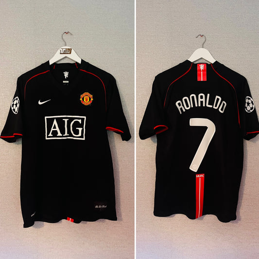Manchester United away football shirt 2007/08 CR7 Medium