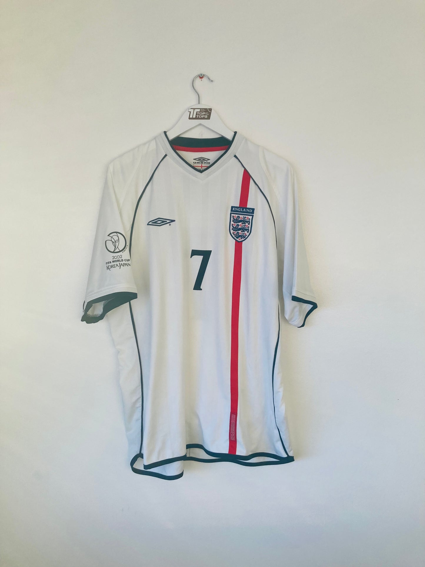 England home football shirt W/C 2002 Beckham XXL