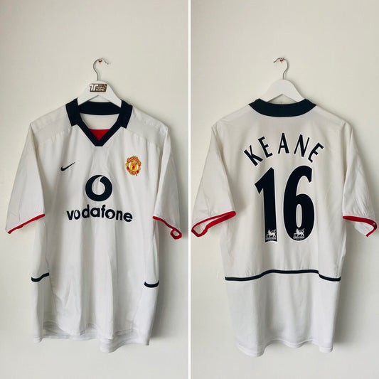 Manchester United away football shirt 2002/03 Keane Large
