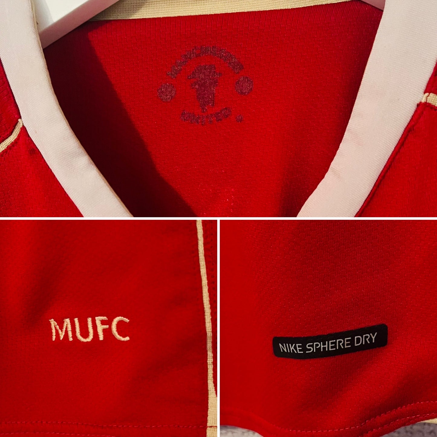 Manchester United home football shirt 2006/07 Solskjaer Medium