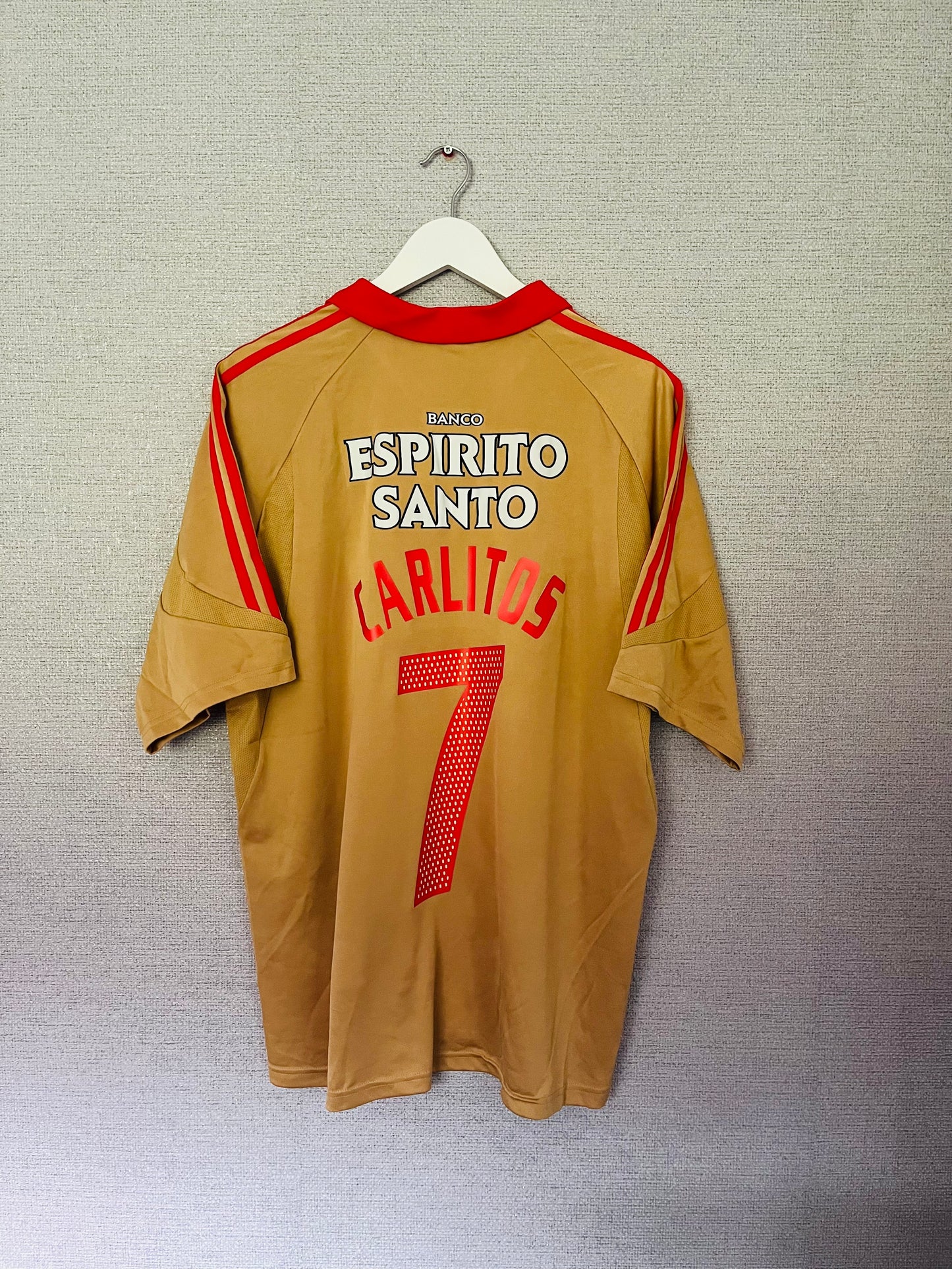 Benfica third football shirt 2004/05 Carlitos Large