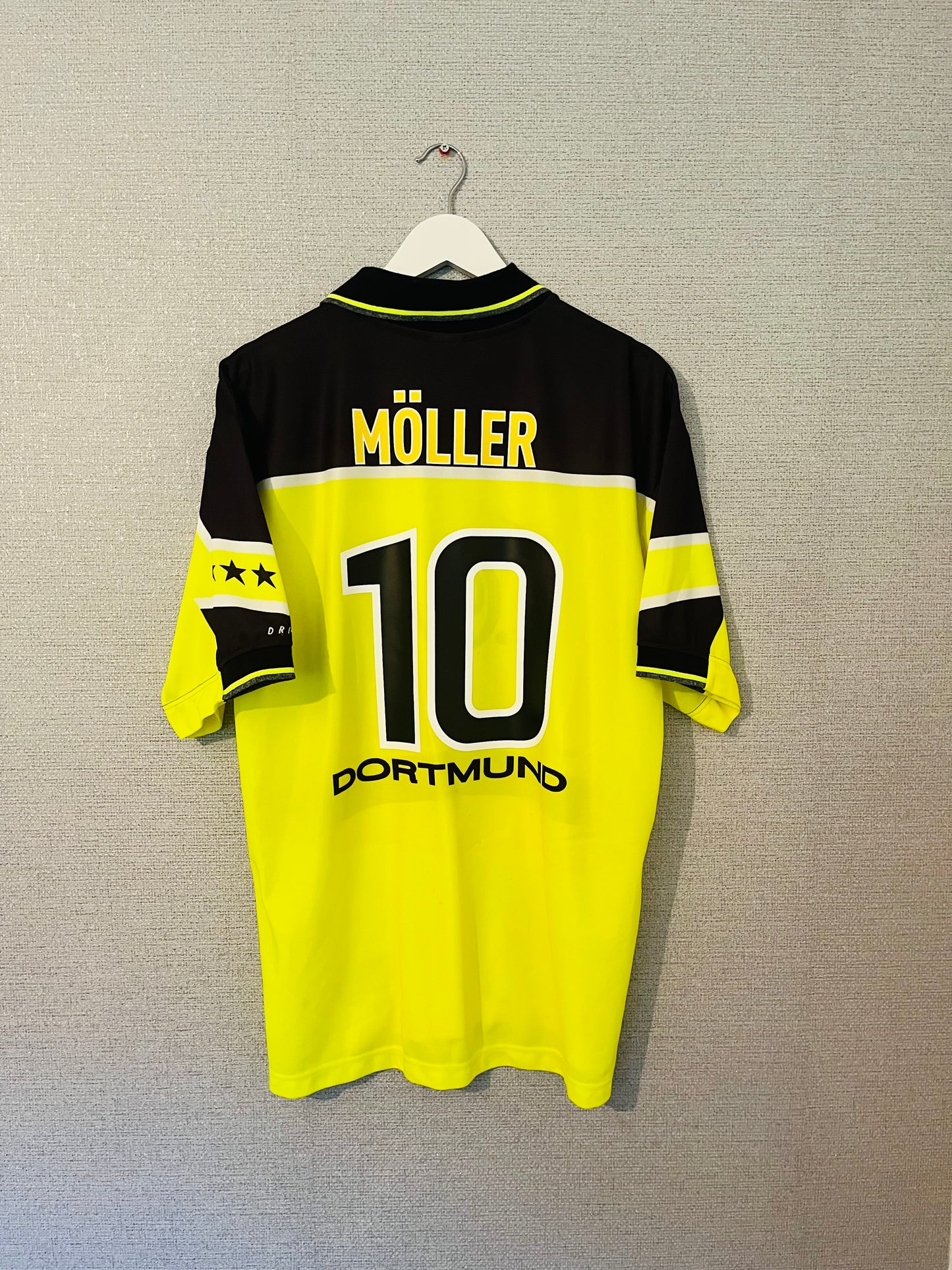 Borussia Dortmund home football shirt 1997/98 Moller XL