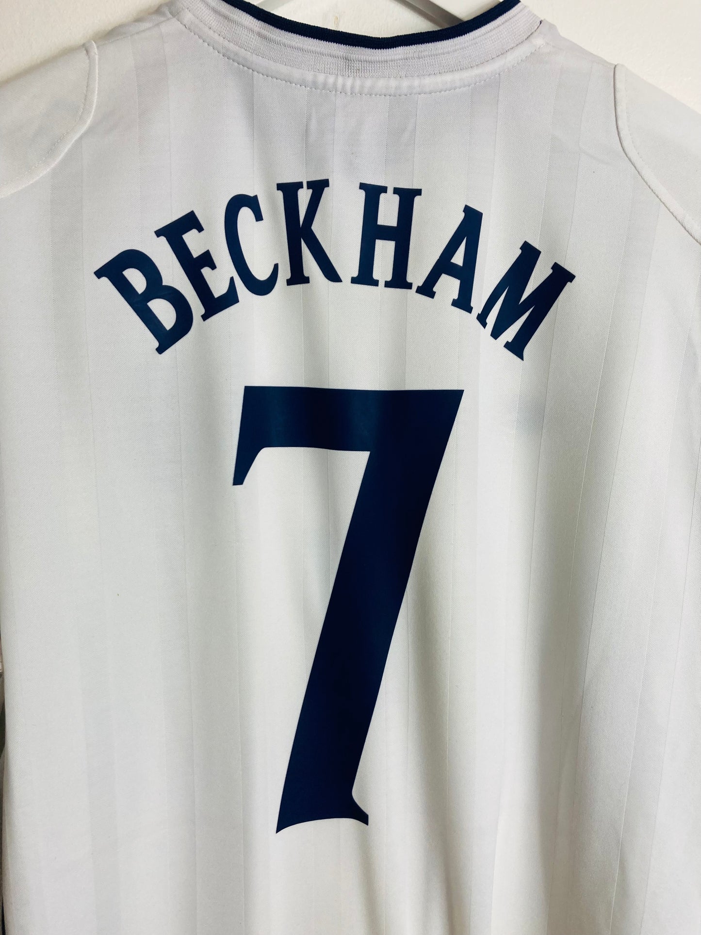 England home football shirt Beckham 2001/02 XL