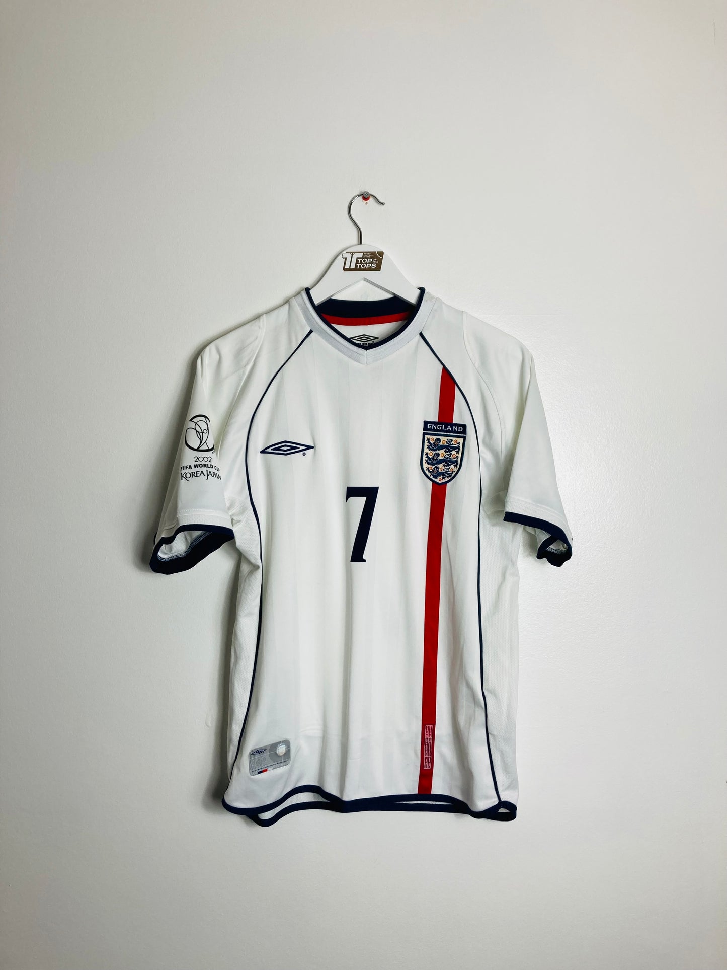 England home football shirt W/C 2002 Beckham small